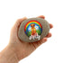 Rainbow Labrador Yellow Personalised Pebble